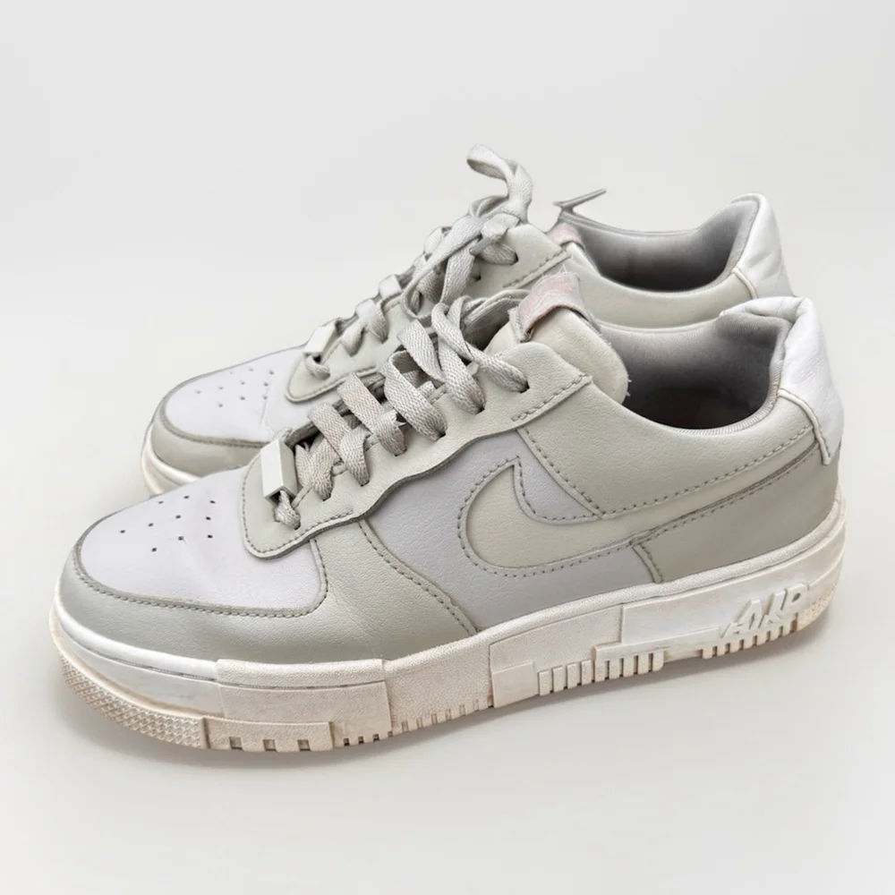 Nike Air Force 1 Pixel Light Stone Women's Shoes Size 8.5 - Picture 1 of 10